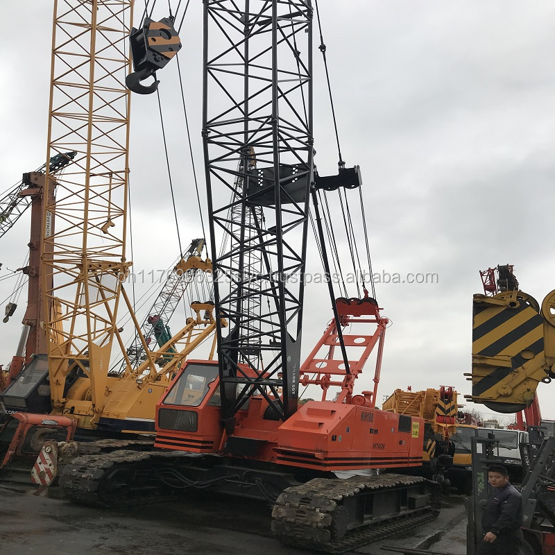 Строительная машина, кран на гусеничном ходу HITACHI, 50 тонн, мобильный кран