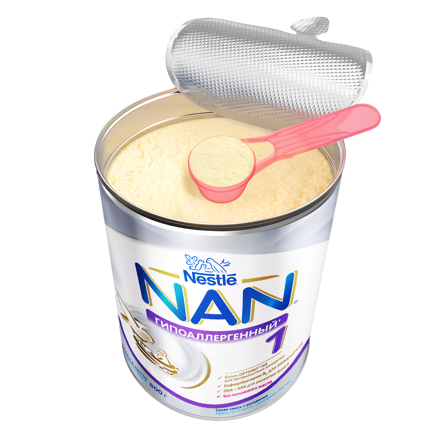 Детский молочный порошок NAN Pro 1,2, 3 и 4