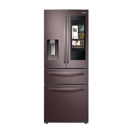 NEW 28 cu ft 4 door french door refrigerator with touch screen Stainless Steel
