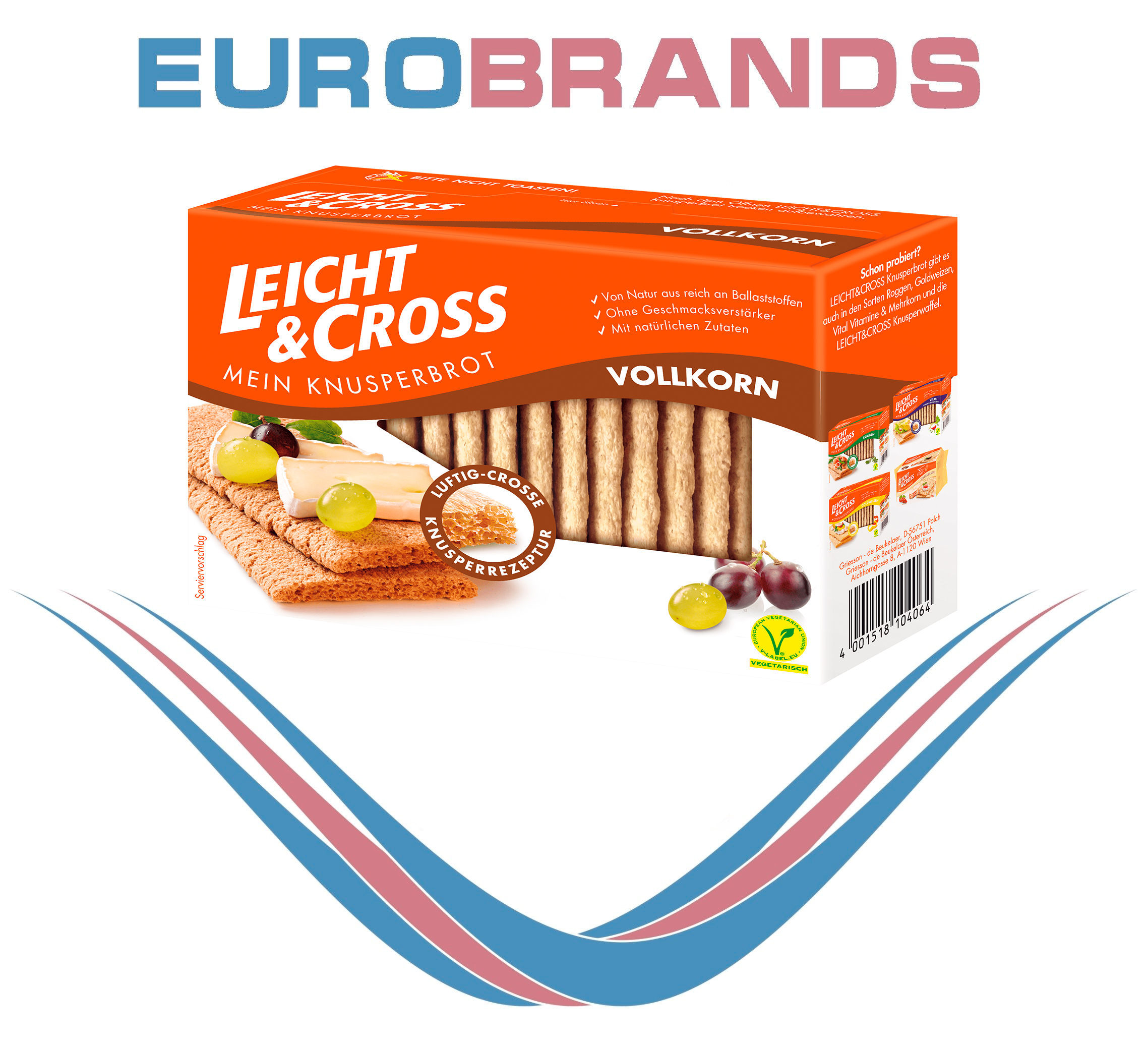 Griesson Leicht & Cross Knusperbrot Vollkorn 125 г.