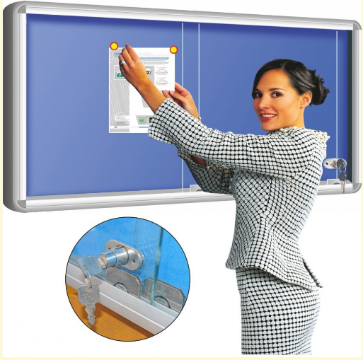 Sliding Glass Cover Pin Boards