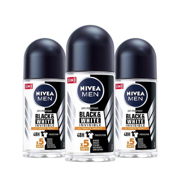 Back And white Nivea Men Deodorant Roller 50ml x 24 Bottle In Viet Nam