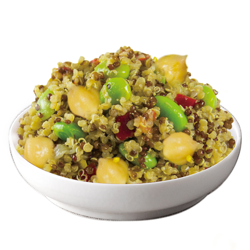 Vegetarian edamame frozen quinoa edamame with mustard seed