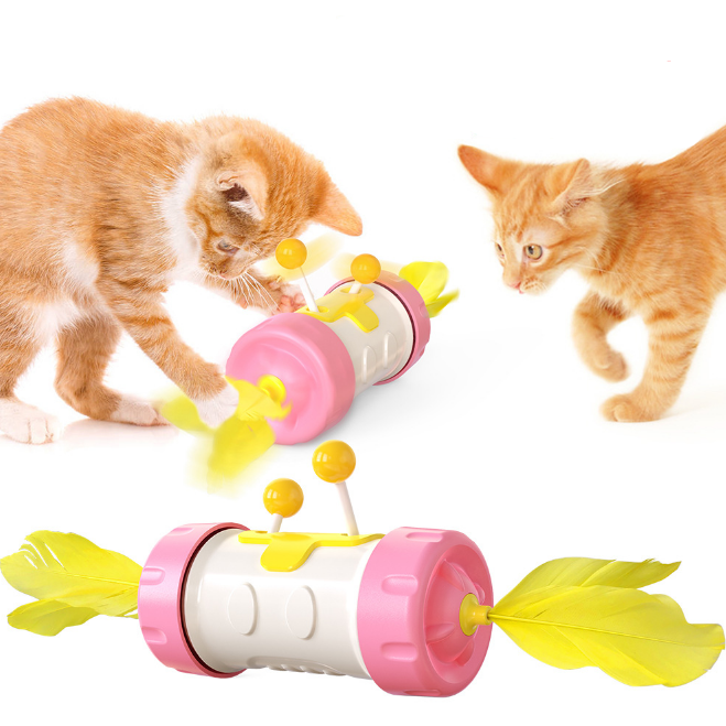 New Pet Toy Interactive Cat Toy Indoor Feather Cat Toy Cat Funny Pet Products
