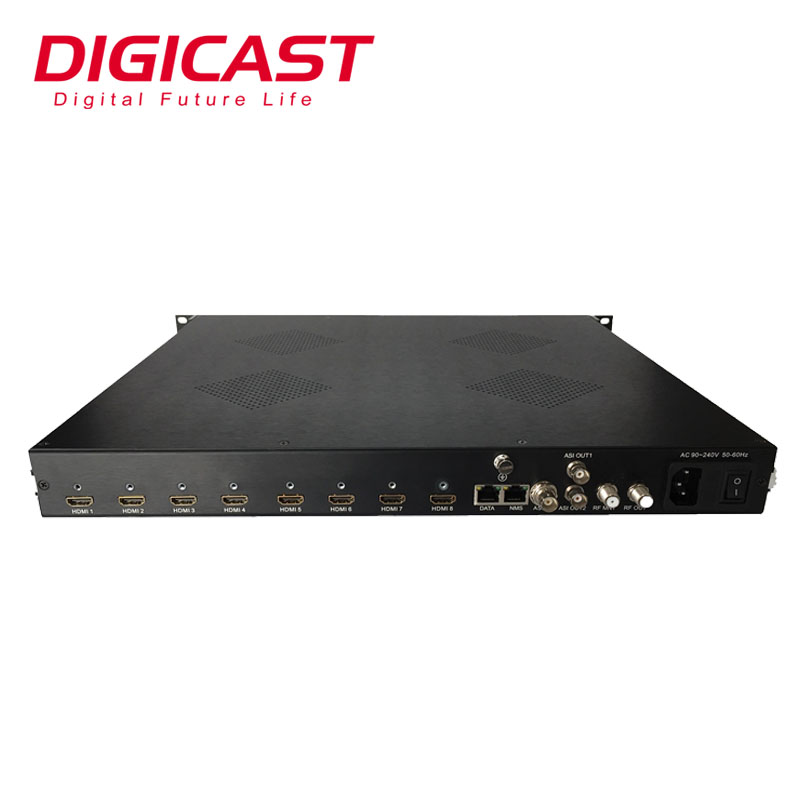 H.264 HD кодировщик модулятор HD RF модулятор стандарта DVB T2 DVB-C ISDB 8 канальный цифровой ТВ Модулятор