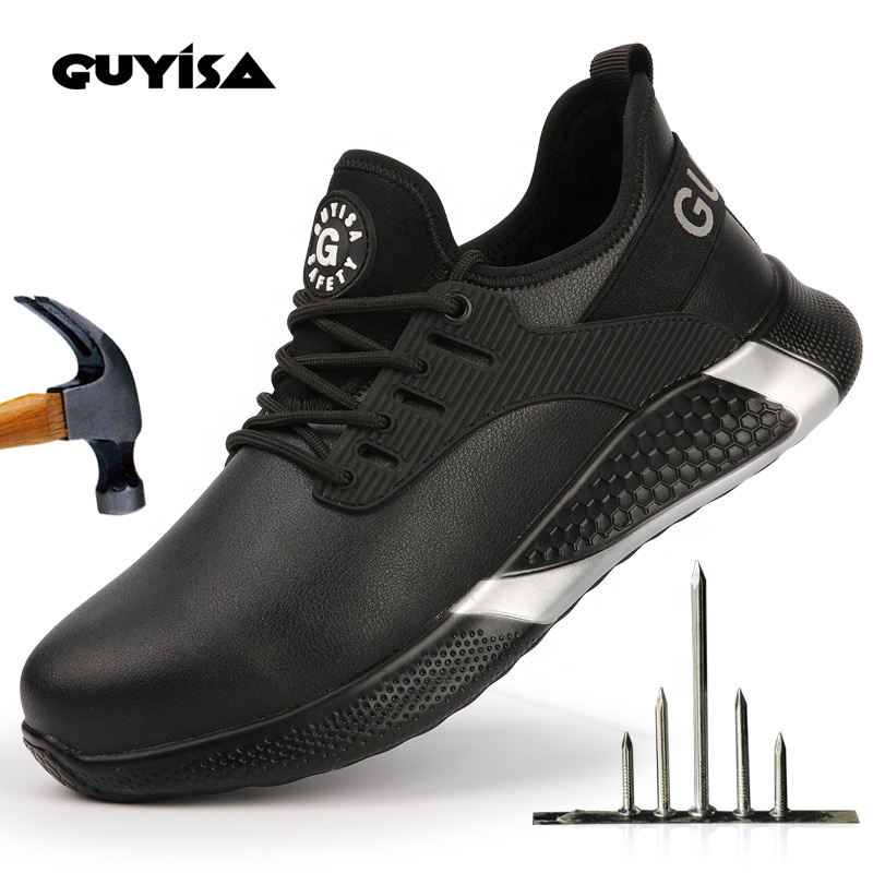 Защитные ботинки GUYISA CE, SB, SBP, S1, S1P, S2, S3 для лесного массива, без шнуровки, промышленные рабочие стальные носочки, легкие защитные ботинки