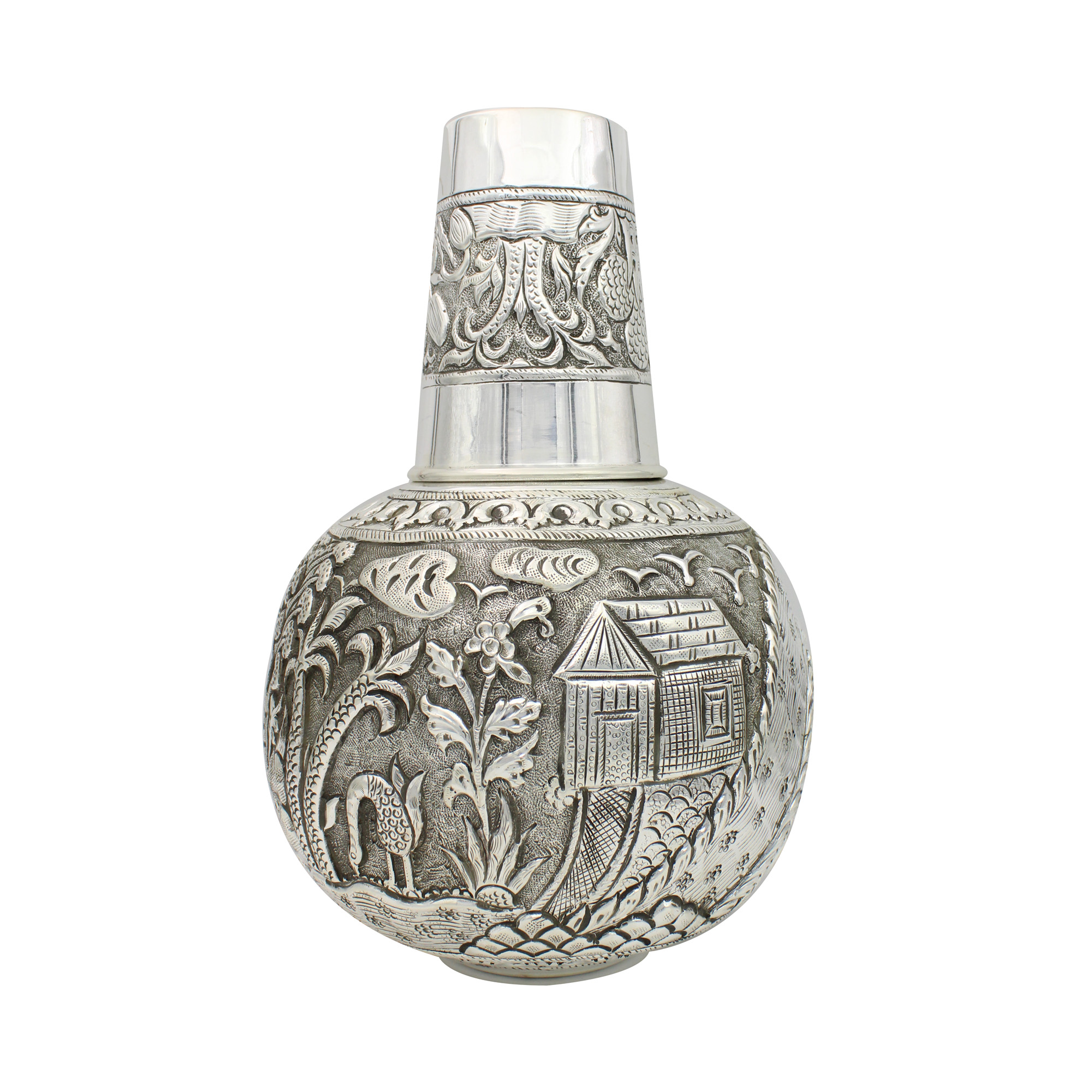 Antique Item | 98% Silver Vessel Pitcher Water Surai