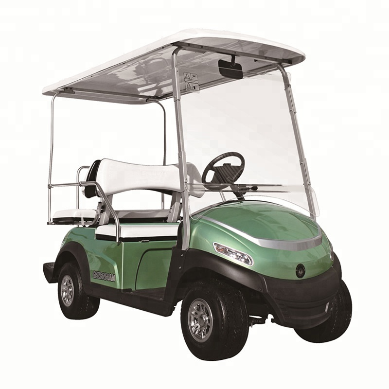 New Electric 4 seats battery aluminium golf cart shuttle with Curtis controller Trojan battery