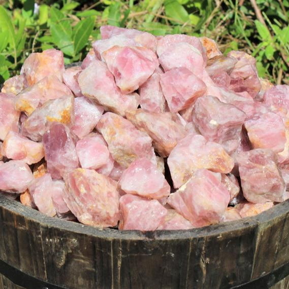 Мадагаскарский розовый кварц, грубые натуральные камни (розовый кварц, розовый кварц)