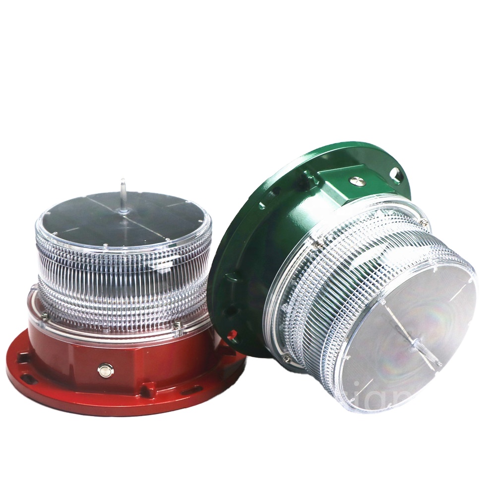 Solar LED Low Intensity Aviation Obstruction Light Beacon