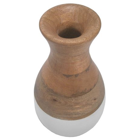 Top Selling Unique Quality Home Decor Vases Tall Floor Round Vases Wood Vases Natural Look Tabletop Customize Size Bulk Quantity