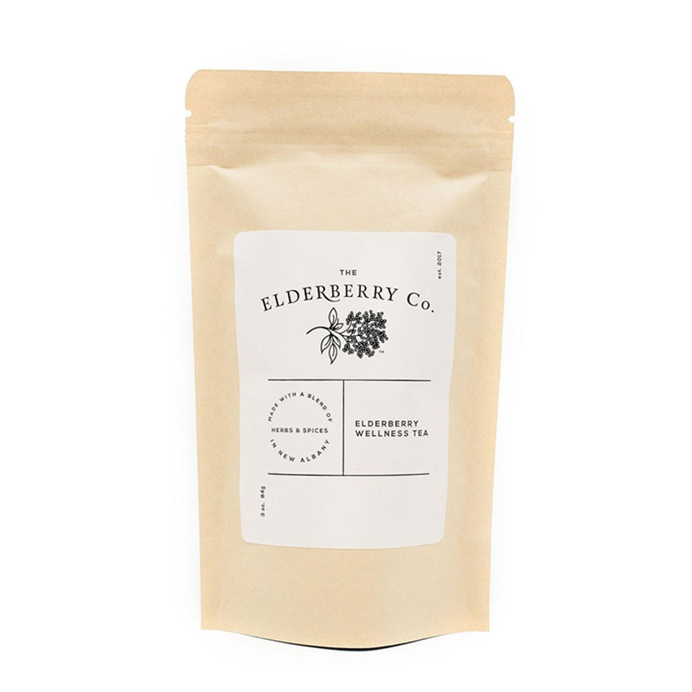 Оздоровительный чай с ароматом черники, органические ягоды Elderberry, жареный корень цикория, натуральный лемонграсс, травяной чай