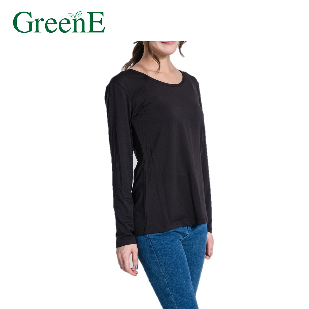 Грин-BtD одежда с длинным рукавом, женское нижнее белье, (S, M, L, XL)(BLK) био F-IR для теплоизоляции и циркуляции расширения