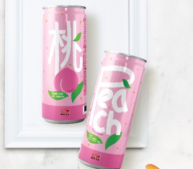 RICO Peach juice Canned drinks Ready to drink Instant Drink 490G
