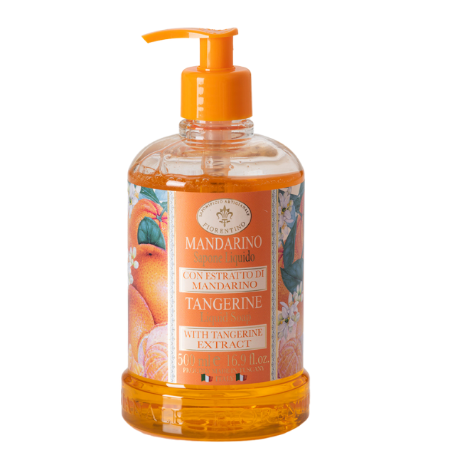 Italian Quality 500ml Tangerine Scent Liquid Soap For Hand Wash