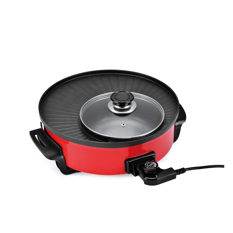 Многофункциональная портативная нагревательная мешалка Wok электрическая сковорода складной блинчик Liven