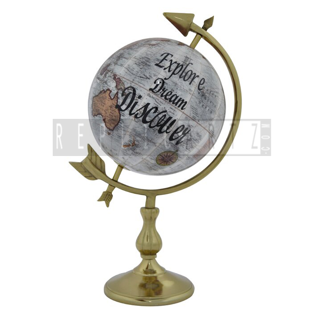 World Globe with Metal Stand Gift Toys Perfect Decoration for Office and Study Globe