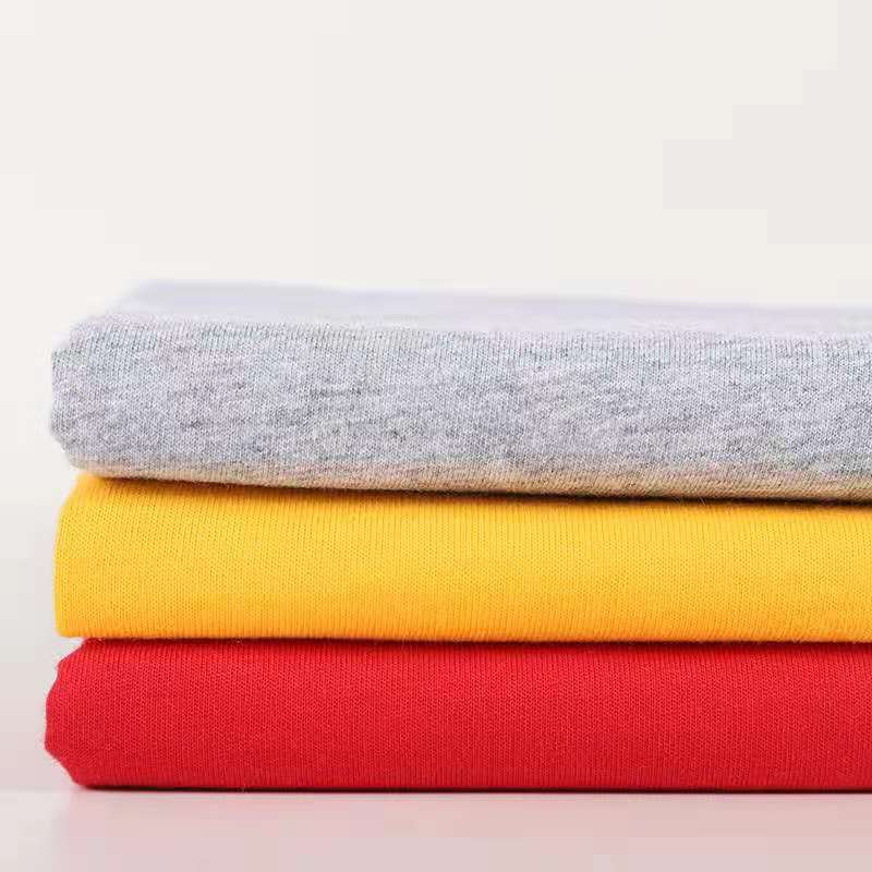 2021 high quality custom cotton knitted fabrics and garments knitted cotton fabric