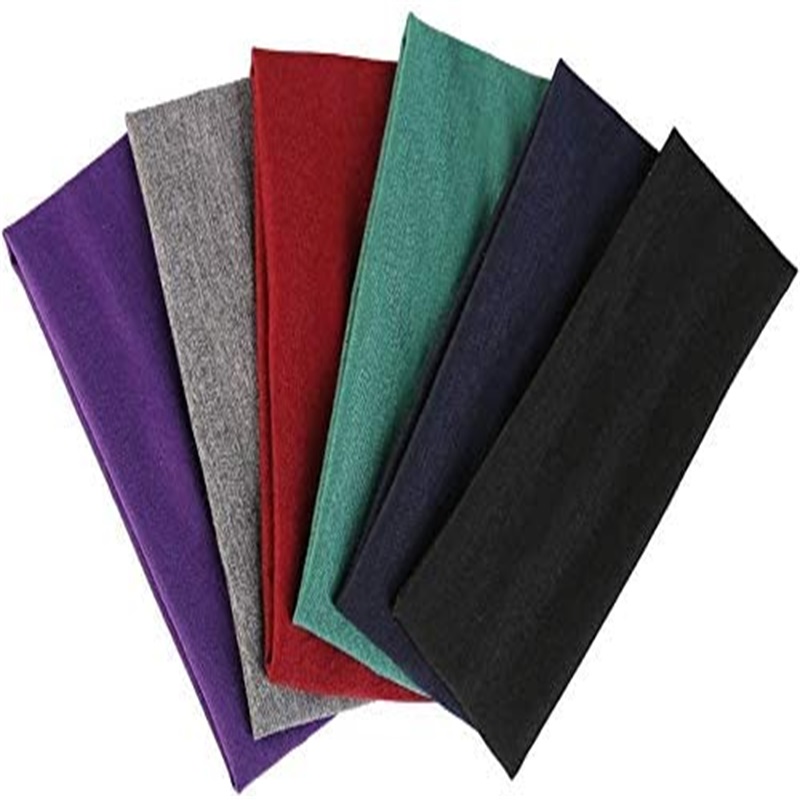 2023 Women Fashion Elastic Hair Bands Running Fitness Yoga Headwear Female Stretch Wash Makeup Solid Sports Headbands