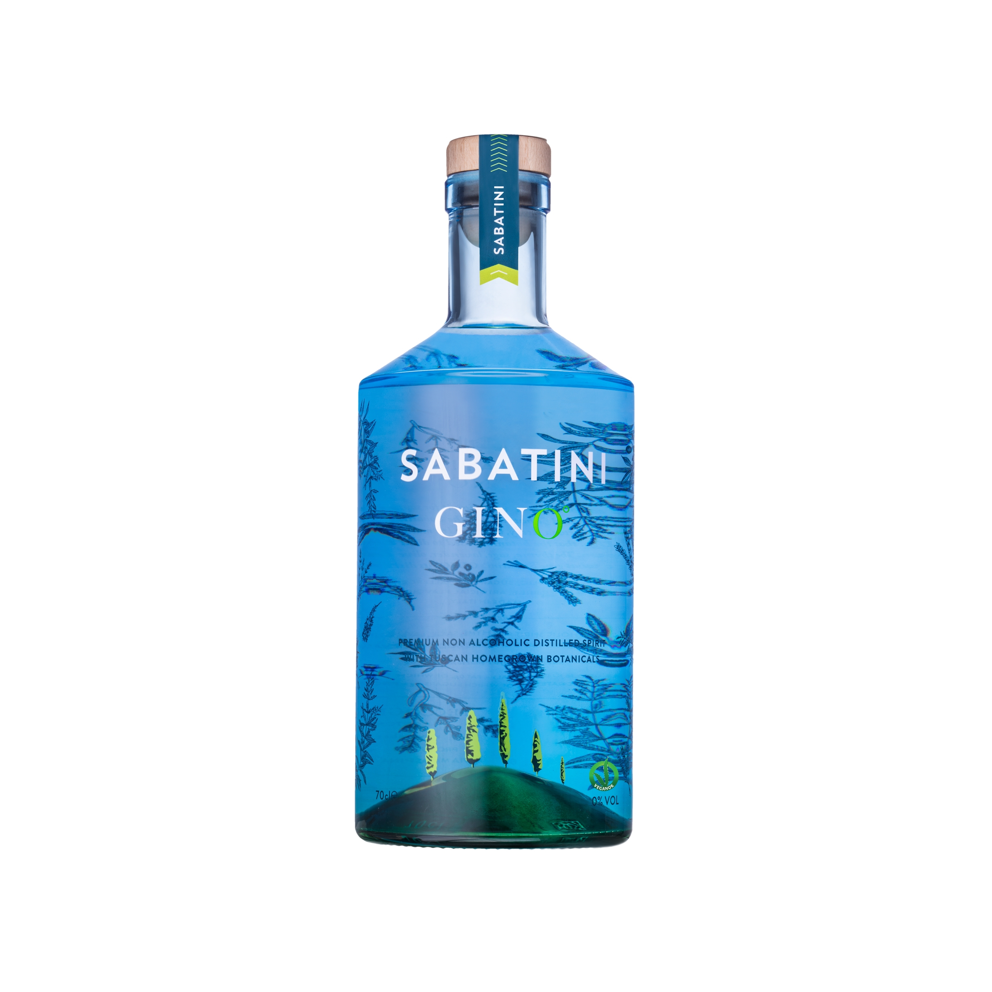 Premium Non Alcoholic Distilled Spirit Vegan Sabatini Gino - 70 cl Made in Italy