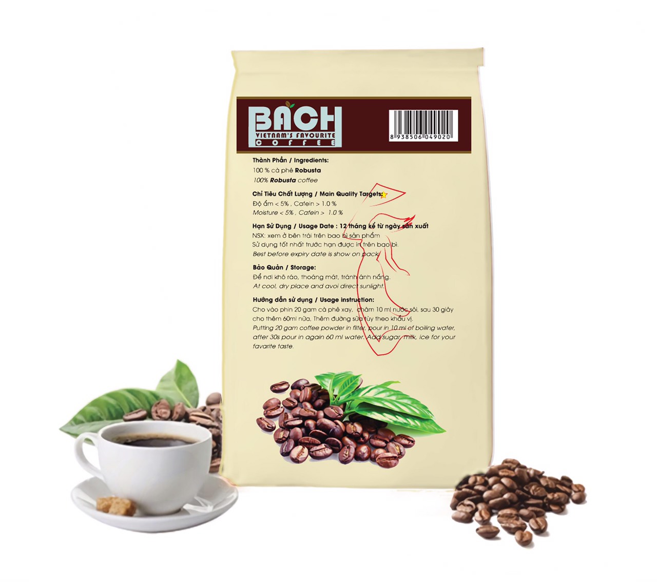 Бач, Вьетнам, жареные кофейные зерна Peaberry (Culi), кофе из цельных зерен, свежежареный кофе, справедливая торговля