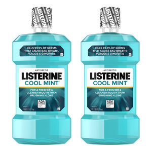 Other Oral Hygiene Products Cool Mint Listerine Flavor Oral Care Mouth Wash Liquid 2 bottle 750ml