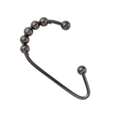 C Type Metal Shower Curtain Hooks
