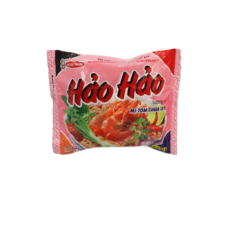Hao мгновенная лапша 75 г высококачественный острый и кислый вкус креветки