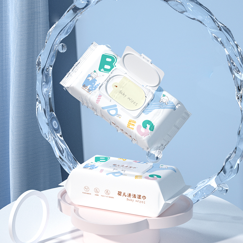 OEM ODM китайский завод Sowater индивидуальные чистые детские влажные салфетки натуральные растительные волокна