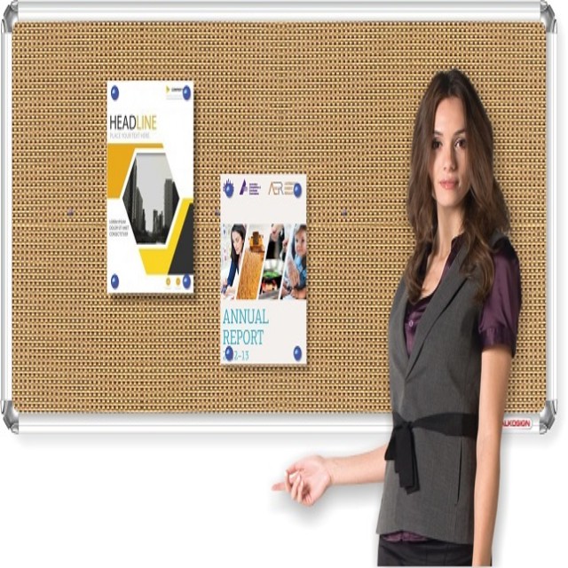 Astra Mini Checks Fabric Notice Boards