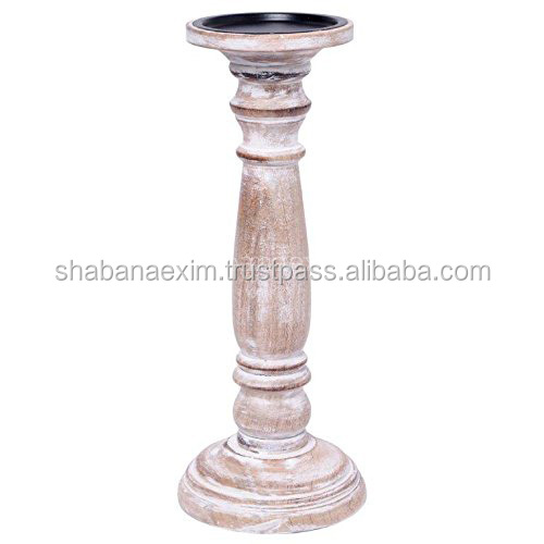 Distress Finish Candle Holder Ideal Gift for Wedding Party