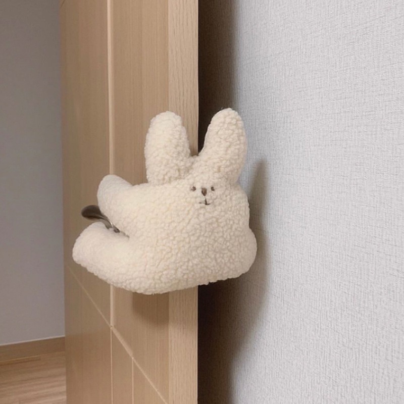 Nordic style baby anti-pinch hand door hanging cartoon rabbit bear door file children protective door