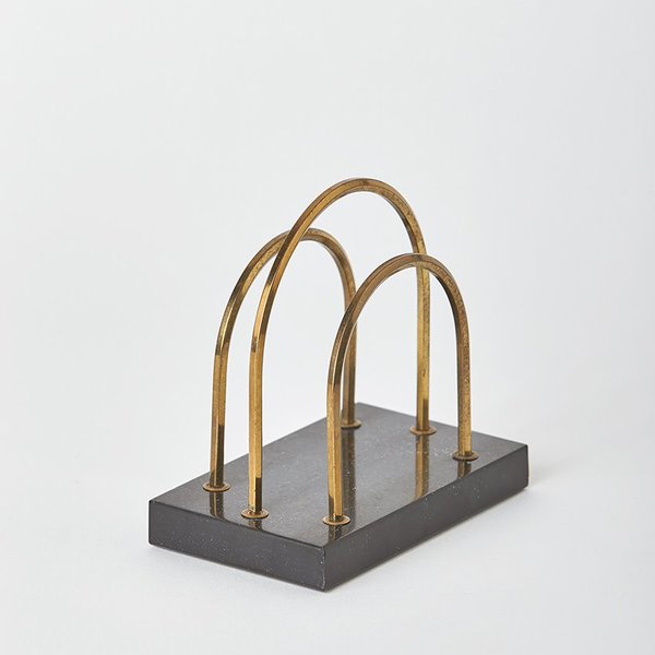 Vintage Metal Letter Holder Desk Organizer