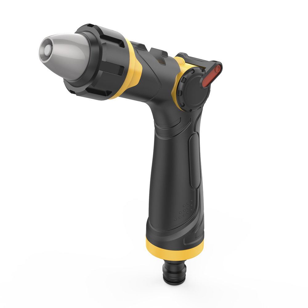 Aqualean 3 function watering garden hose nozzle sprayer metal garden hose nozzle
