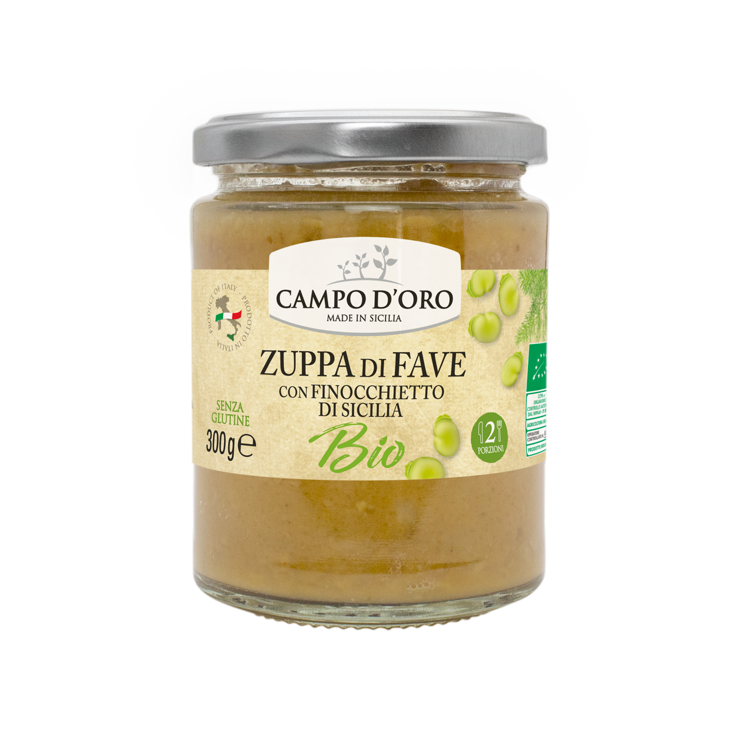 Zuppa di любимые Biologica con finocchietto di Sicilia