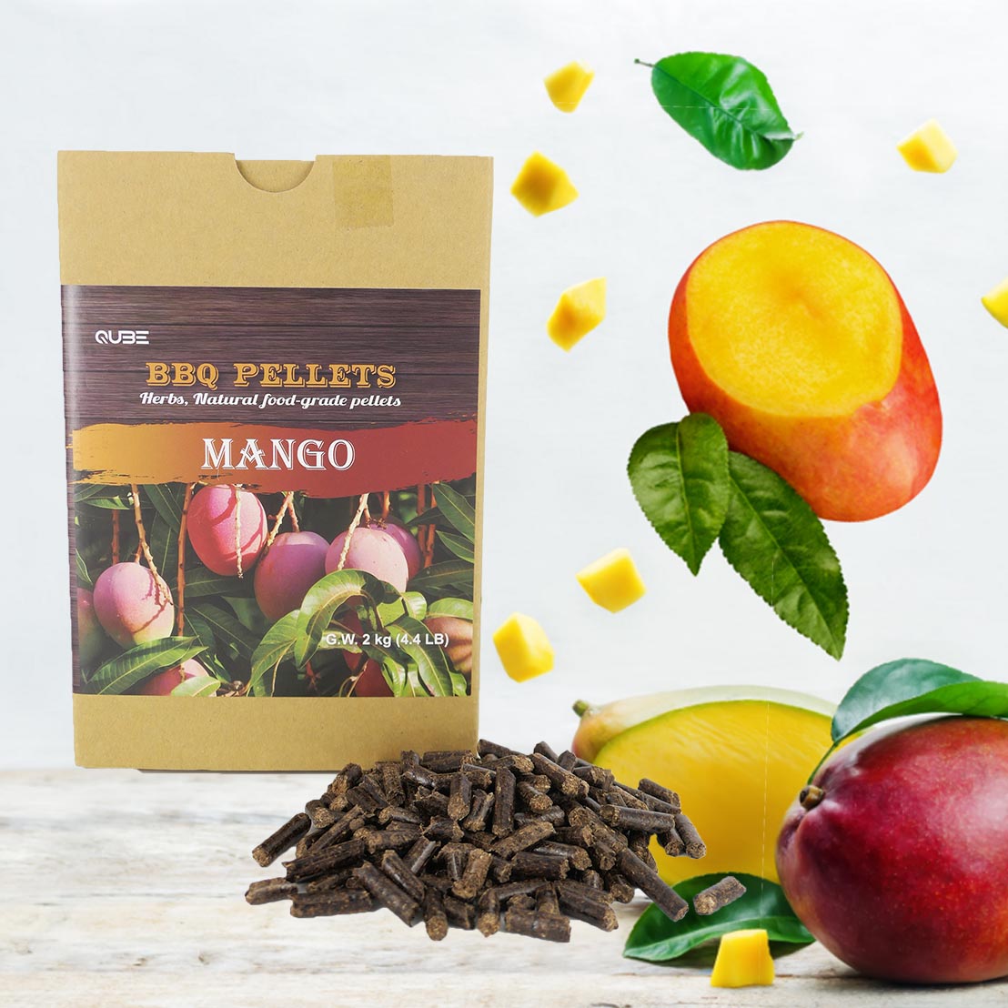 Горячая сжигания фруктовым ароматом манго sawdustpelletsforsale