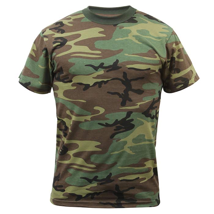 Slim Fit O neck Round Camo T Shirts Best Quality Wholesale