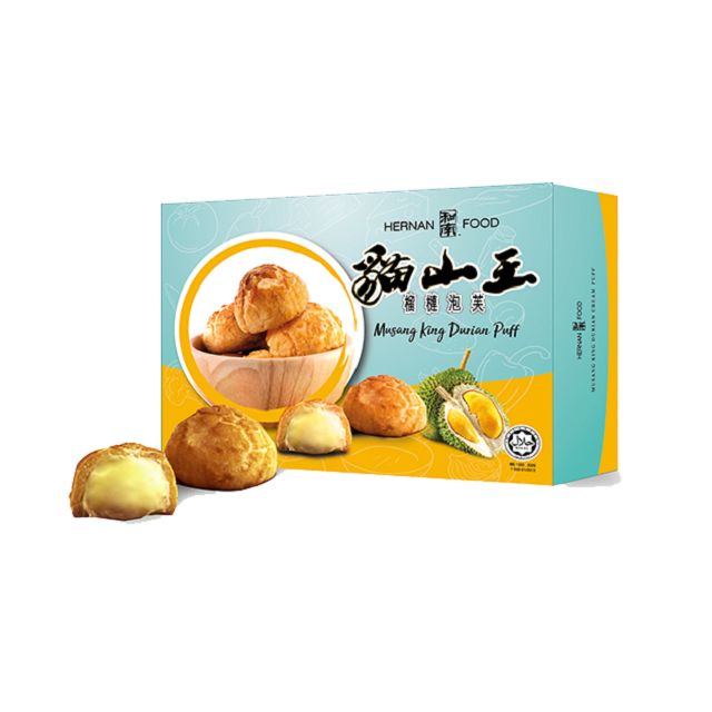 Malaysia wholesale premium durian puff OBM high quality best selling