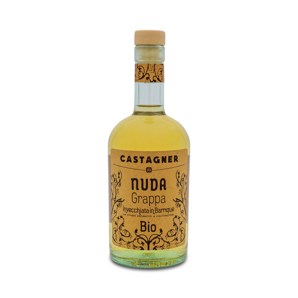 HIGH QUALITY ORGANIC POMACE SPIRIT GRAPPA NUDA BARRIQUE AFTER-DINNER DRINK 50 CL