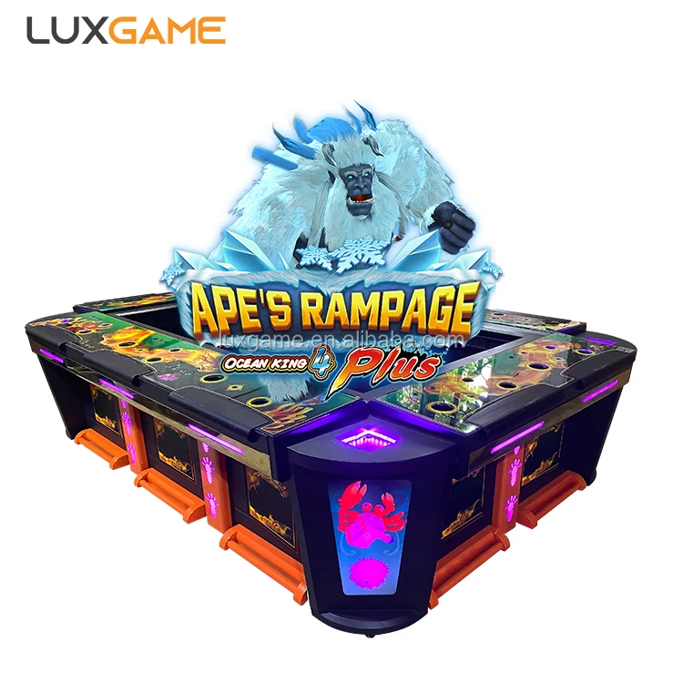 2021 LuxGame высокая прибыль, игровой автомат для рыбы, азартные игры OK4 Plus Ape's Rampage