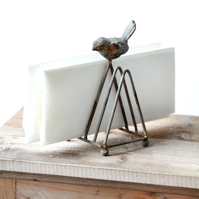 Black Metal Iron Letter Paper Holder