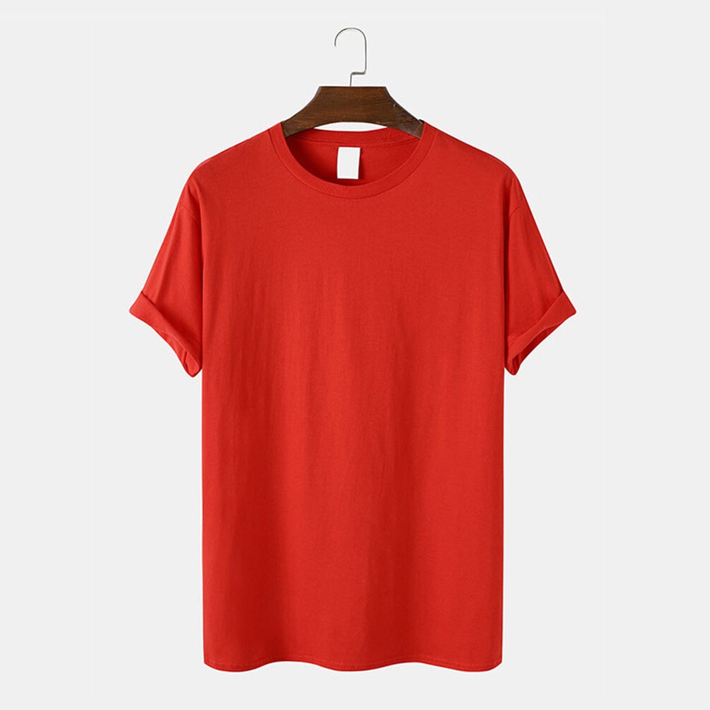 Men's 100% Cotton Simple t-shirts top selling products all colors