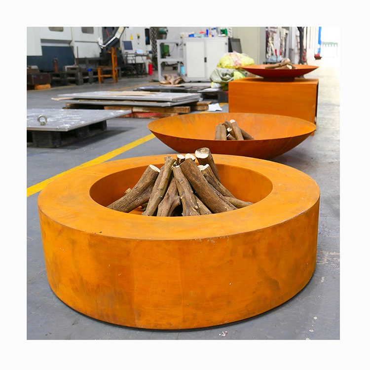 Customized Outdoor Camping Corten Stainless Steel Fire Pit Bowl Folding Iron Stove Wood Burning Fire Pit Stove