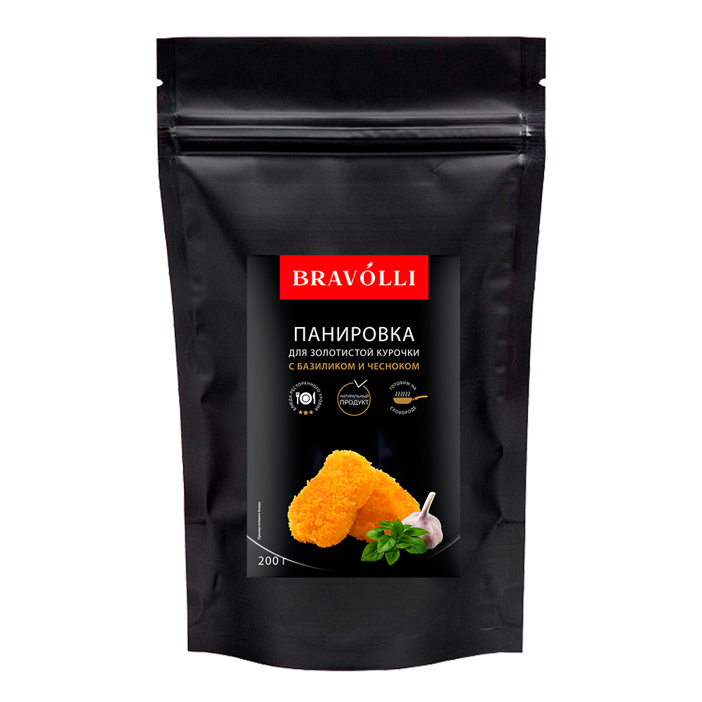 Заготовка для золотой курицы с базиликом Bravolli и чесноком! 200 г
