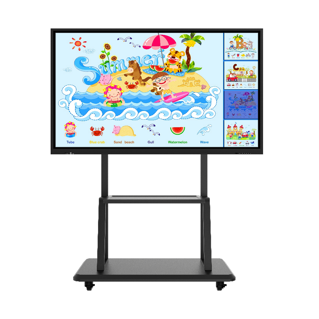 65 inch ultra-HD D-LED smart interactive display all in one meeting board smart school whiteboard