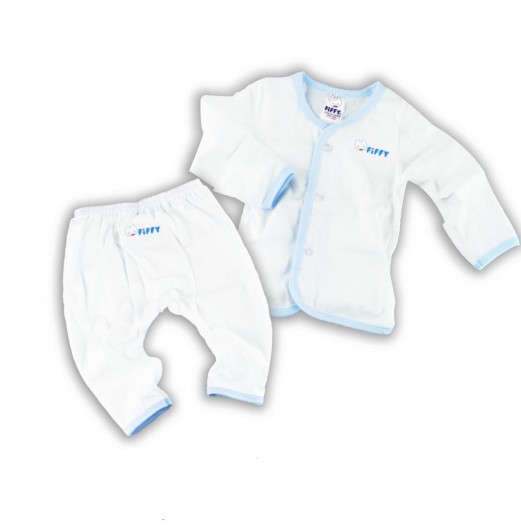 * Комплект * FIFFY Baby Apparel Suit с длинным рукавом + длинные брюки Suit Baby Suit (голубой)