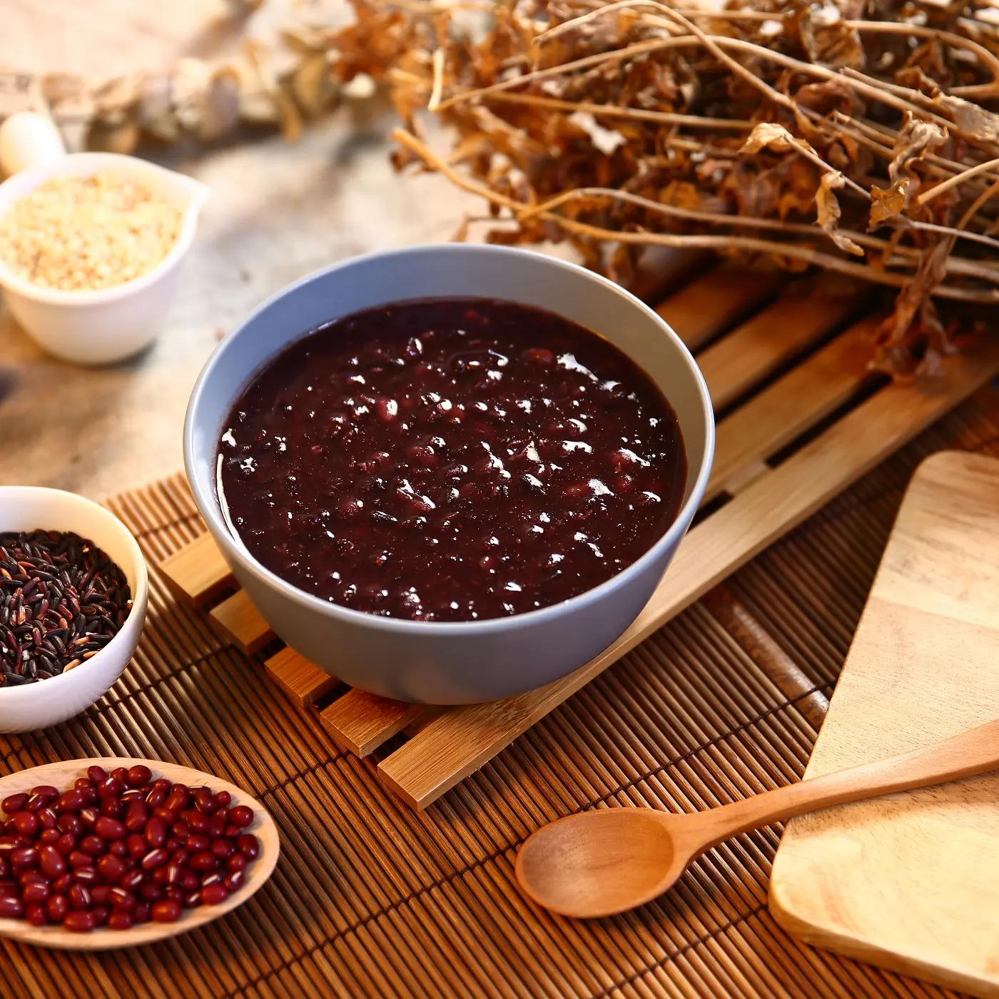 Sweet Red Bean Soup With Black Rice Frozen Soup