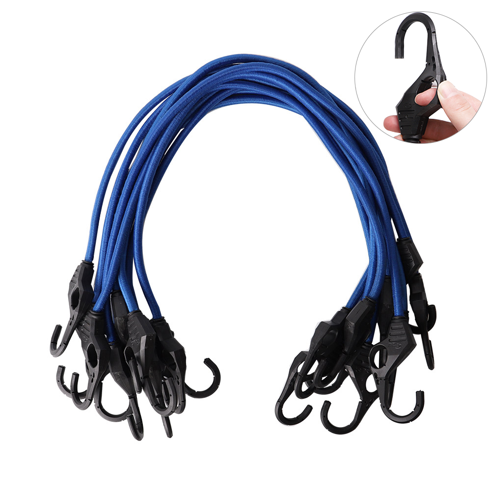 Amazon Hot Sale 10PK 32-Inch XSTRAP elastic bungee cord latex bungee cord (blue)