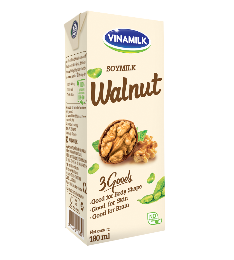 Высокое качество соевого молока-Vinamilk-орех вкус-коробка 180 мл