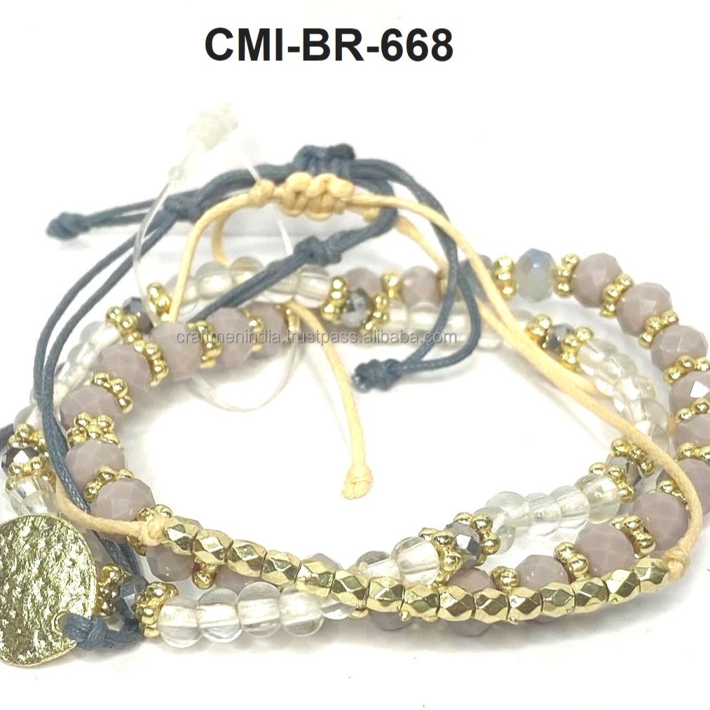 New Design Multicolor Friendship Bracelets Beaded Bracelet India